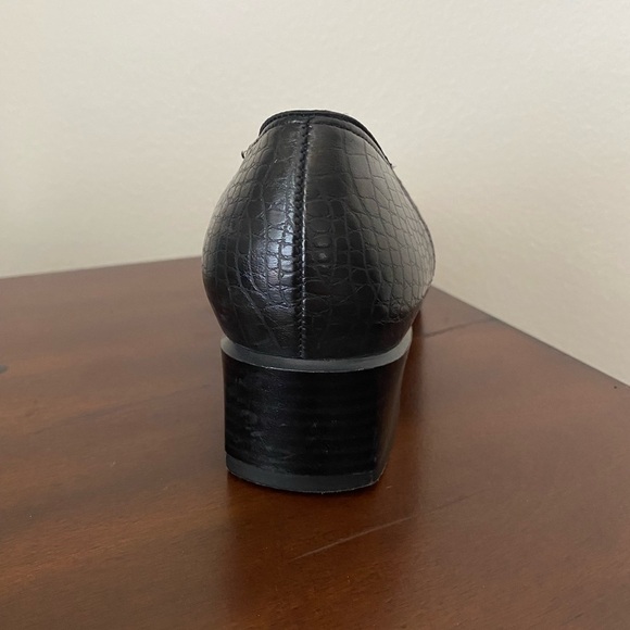 Ara Black Suede & Reptile Leather Pumps | Size 8 | Made in Germany - Picture 5 of 8